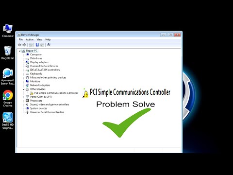 How to Fix PCI Simple Communications Controller Driver Error in Windows 7  8,10 / Any Problem Solved