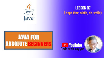07  - Java Loops (for, while, do while)