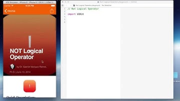 Not Logical Operator (Swift Programming Language Reference)