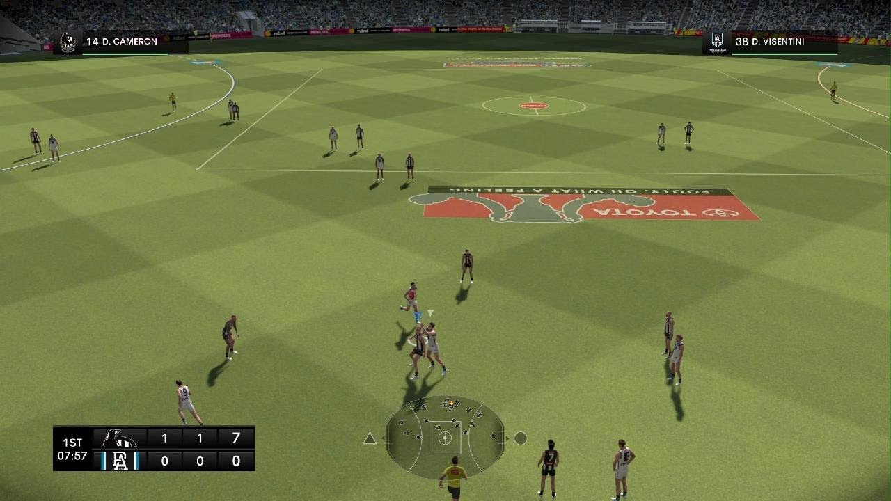 AFL 23 Collingwood vs Port Adelaide Career Mod Ep 6 - YouTube
