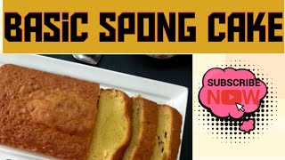 how to  bake simple sponge cake recipe by Rabis _ Cacoon