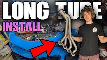 INSTALLING LONG TUBE HEADERS ON MY 6TH GEN CAMARO LT1 (HOW TO INSTALL + EXHAUST & DRIVING CLIPS!)