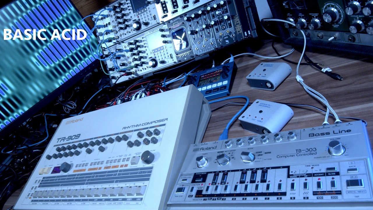 BASIC ACID (Roland TR-909, Roland TB-303) - YouTube
