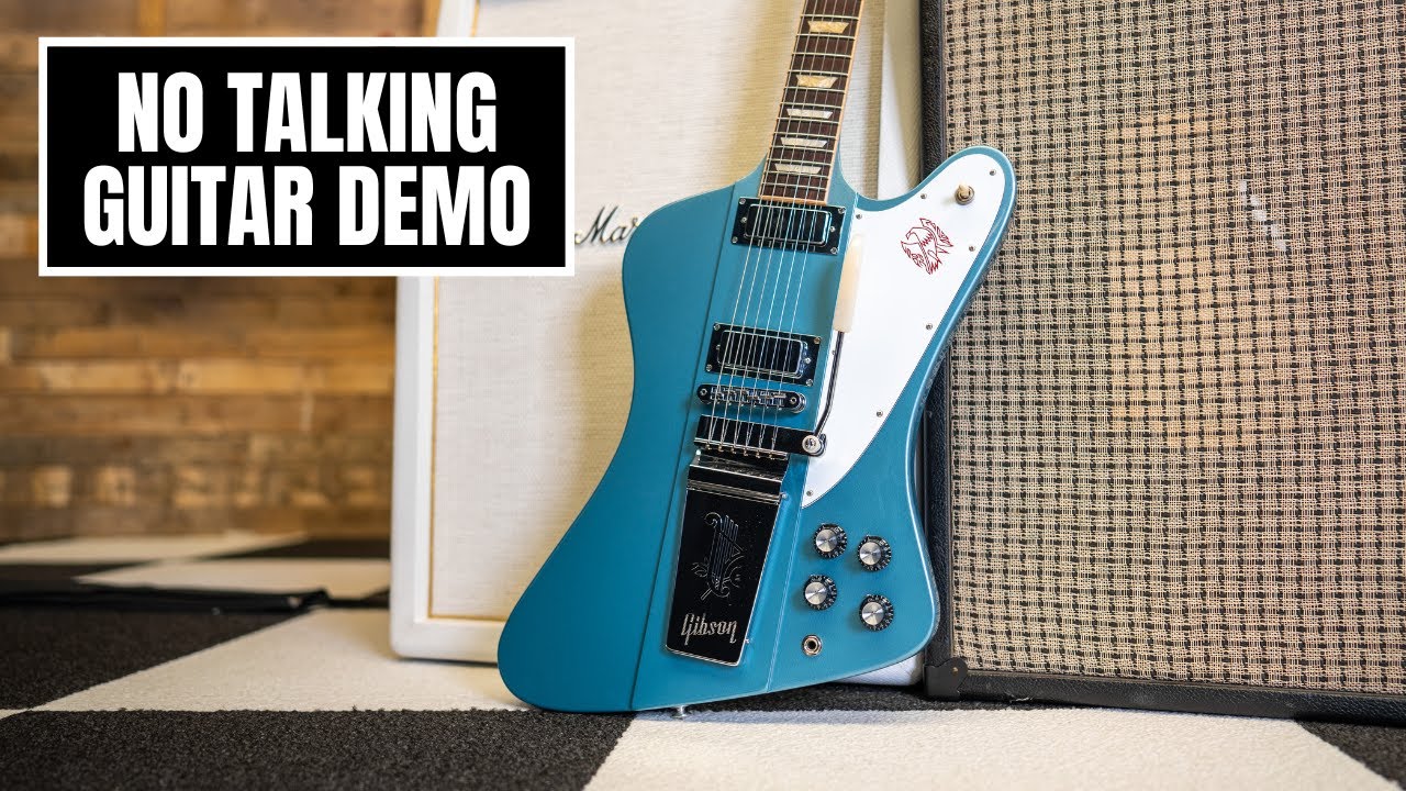 No Talking Guitar Demo - Gibson Limited Edition Firebird Lyre Tail 