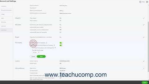 QuickBooks Online Tutorial Time Tracking Settings Intuit Training