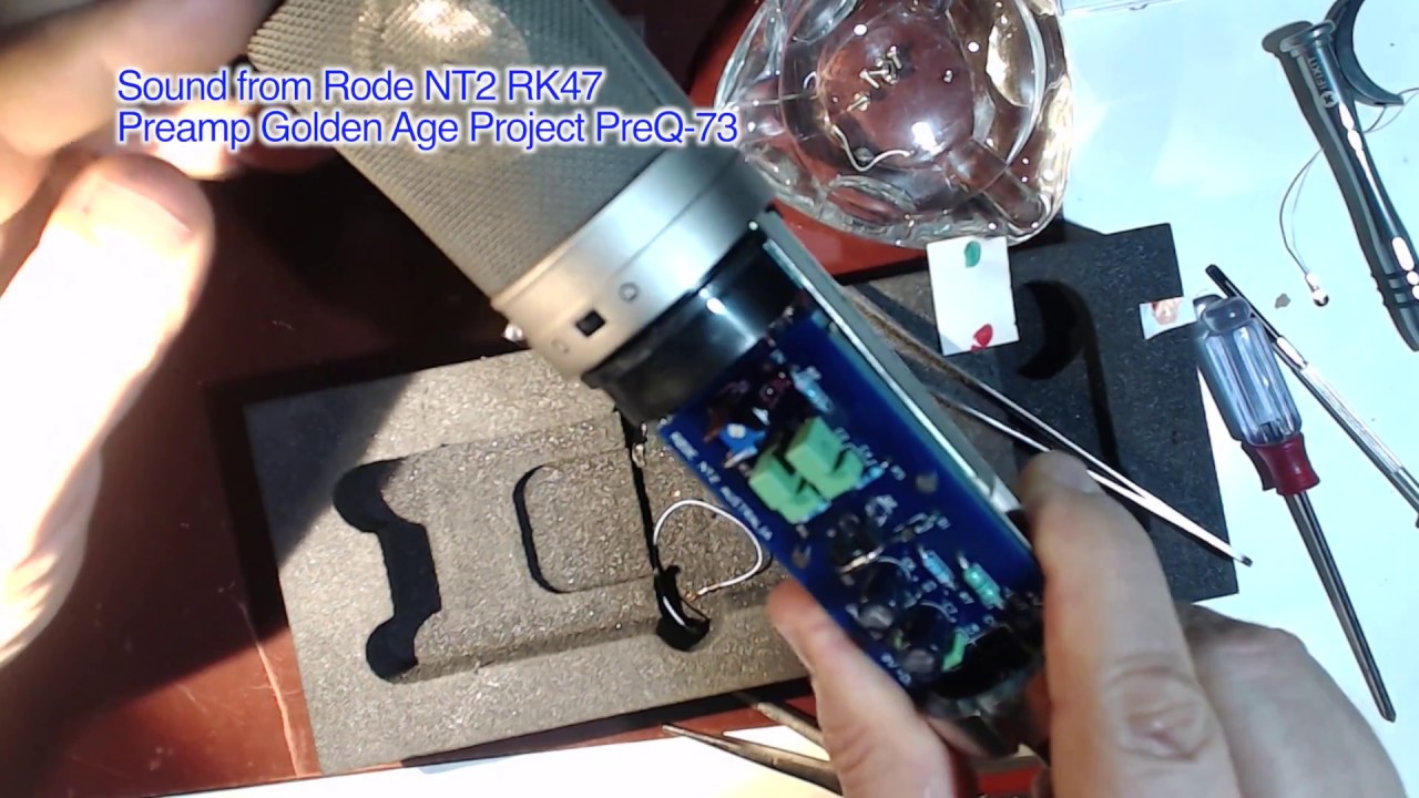 RODE NT2 VINTAGE 1996 CAPSULE REPAIR RK47 Microphone Parts YouTube