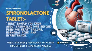 Spironolactone Tablets: Uses, Dosage, Side Effects & Key Advice for Heart, Acne, and Hypertension!