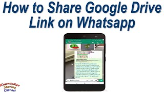 How to Share Google Drive Link on Whatsapp