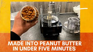 Turning peanuts into homemade peanut butter in under 5 mins with Cuisinart 14-cup food processor!