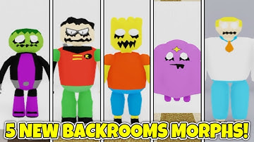 [UPDATE] How to get ALL 5 NEW BACKROOM MORPHS in BACKROOMS MORPHS! - Roblox