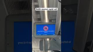 Delhi meerut rapid train fare comparison #train #railway