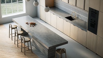 Photorealistic 3D kitchen render in Unreal Engine 5.1