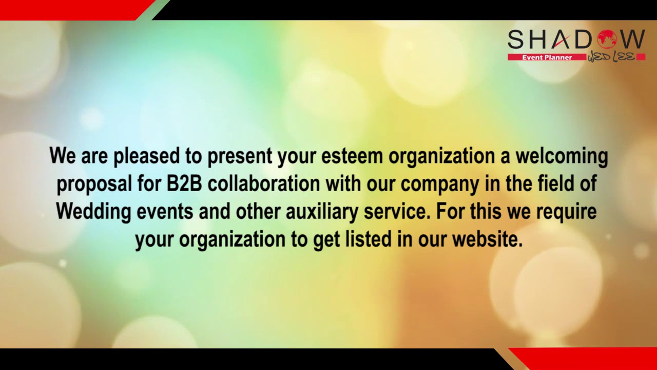 Shadow Wedlee - A premium conceptual Wedding & Event Planner