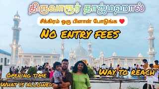 இனி திருவாரூரில் தாஜ்மஹால் | Tamil Nadu Tajmahal | South Indian Tajmahal  | Tamilnadu tourist place