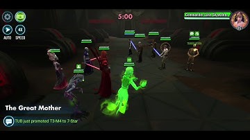 SWGoH - Nightsisters taking on a maxed CLS C3PO team