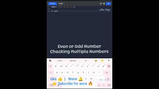 Even or Odd Number Checking Multiple Numbers
