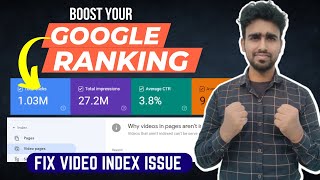 Boost your Google Ranking || How to Fix Video Indexing Issue on Google Search Console