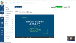Week at a Glance Tutorial for CANVAS