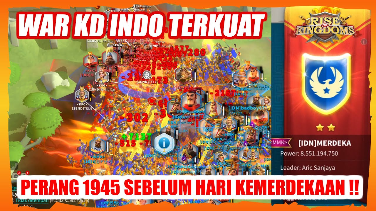PERANG KEMERDEKAAN 1945 KINGDOM INDONESIA TERKUAT ROK !!