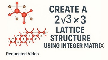 Requested Video II Create a 2√3×3 Lattice Structure using Integer Matrix