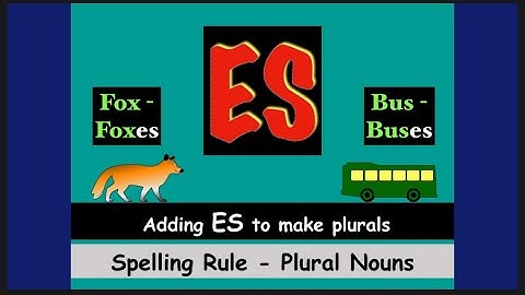 Adding ‘ES’ to Words || Plural Nouns ‘ES’ Ending || Spelling Rules #english #phonics