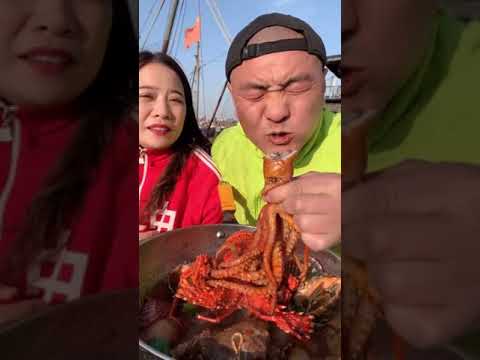asmr#105#asmr シチュボイス#샤오위 먹방# 먹방# asmr シャンプー#eating show#mukbang#seafood#chinese eating#short