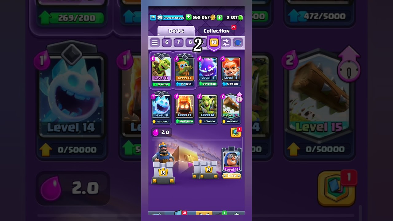 BEST LOGBAIT (GOBLIN BARRELL) DECKS CLASH ROYALE (3 DECK )✨