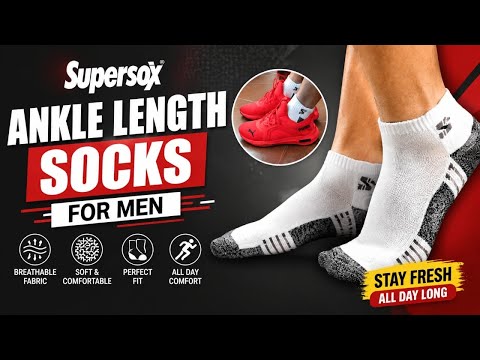 Supersox Ankle Socks for Men | Best Cotton Socks for Men | Best Socks for Shoes | Best socks for men