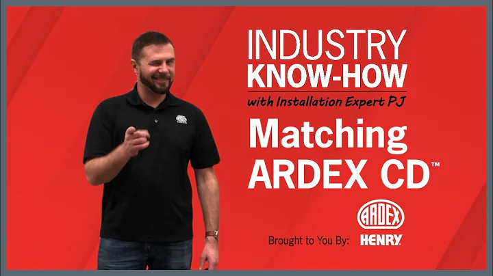 Industry Know-How with PJ: Matching ARDEX CD™