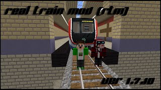 Real Train (RTM) ver 1.7.10 ШОК!!! НАСТОЯЩИЕ ПОЕЗДА В МАЙНКРАФТ