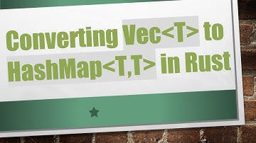Converting Vec T  to HashMap T,T  in Rust