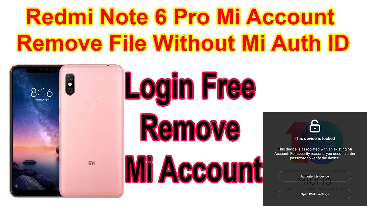 Redmi 6 Pro Sakura Unlock Bootloader