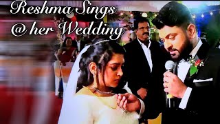 Reshma Sings at her Wedding | Njan Ninne Kaividumo | ഞാൻ നിന്നെ കൈവിടുമോ