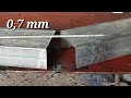 How to Weld Thin Metal 0.7mm, stick welding || welder junior