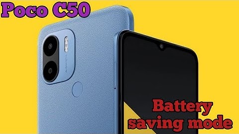 How To Enable Battery Saving Mode In Poco C50,Poco C50 Mein Battery Saving Mode On Kaise Karen,