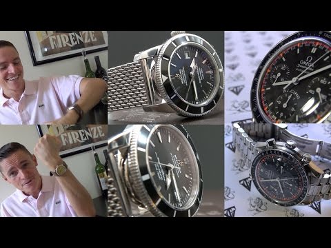 Breitling SuperOcean Heritage 42 & Omega Speedmaster Automatic Schumacher Edition Watch Review