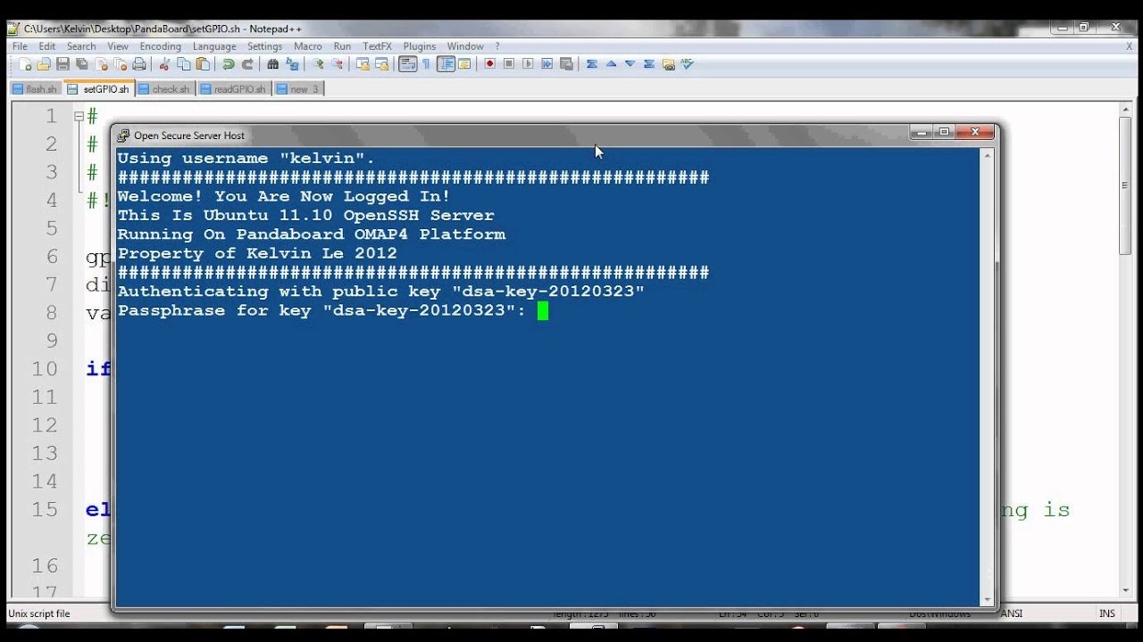 Access Pandaboard/Beagleboard GPIO via Bash Shell Script - YouTube