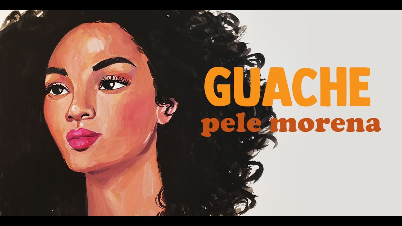 Pele Morena com GUACHE | Do esboço ao Resultado Final