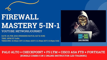 #2 Demo CHECKPOINT (FIREWALL MASTERY 5-IN-1) : Book 2-FREE Demo Class : 26-FEB-2022 @ 10:00PM IST