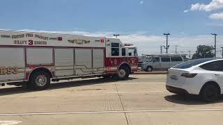 United steam fire co engine 31, rescue squad 3 and Fredrick county medics leaving car accident scene