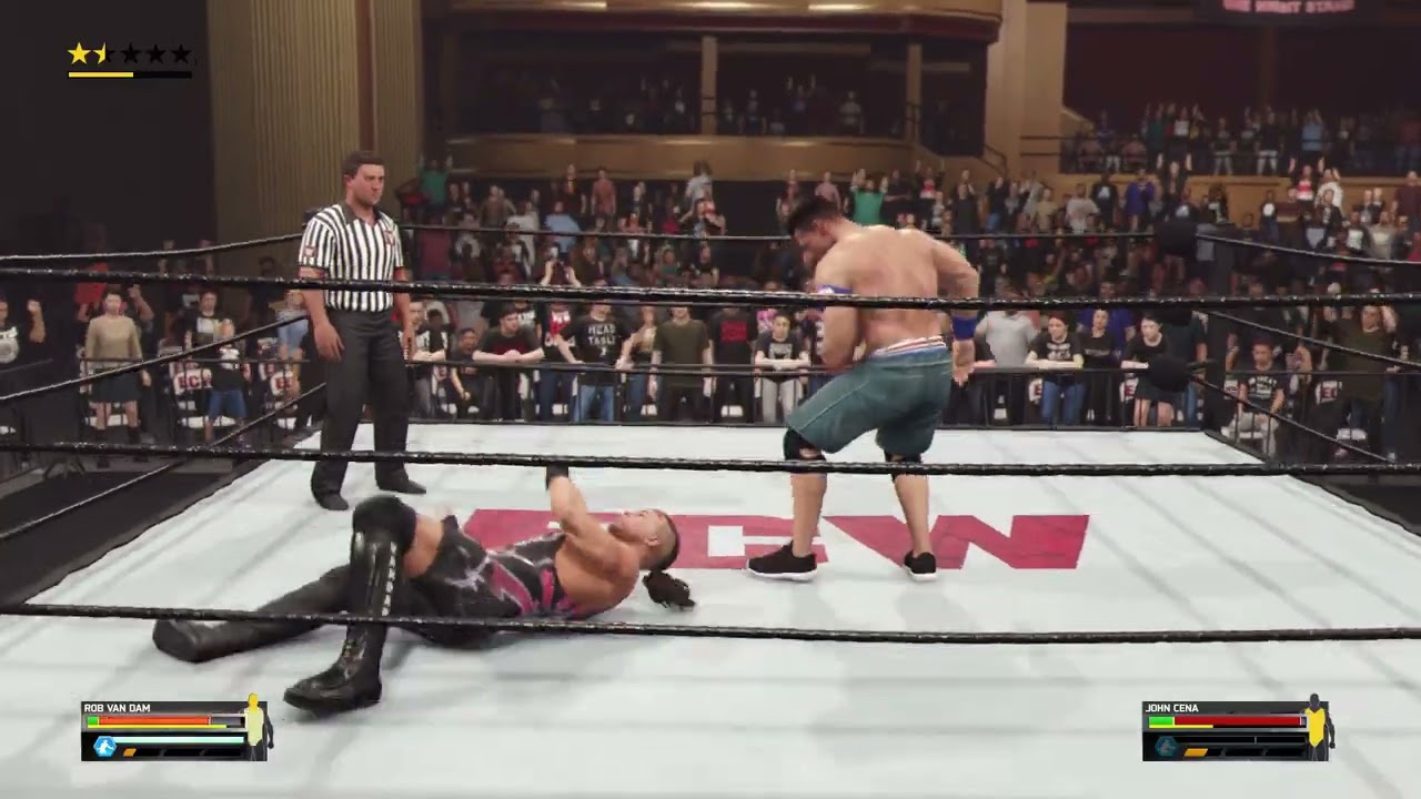 WWE 2K25 Rob Van Dam vs John Cena