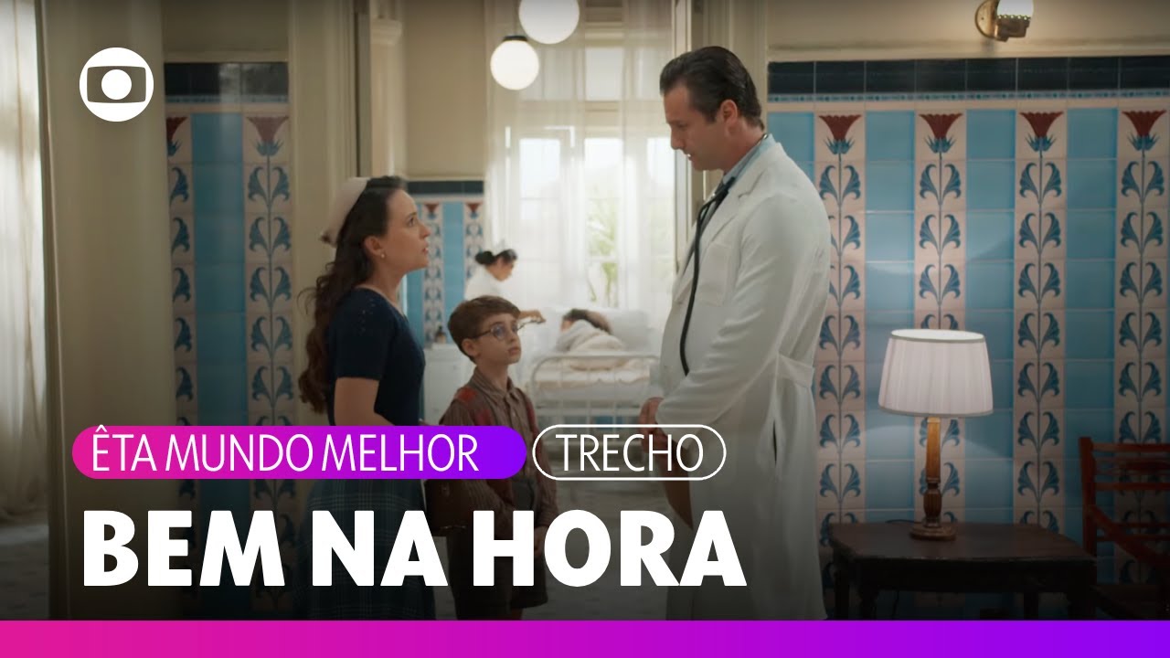 Aladin interrompe conversa de Estela e Dita porque Anabela passa mal | Êta Mundo Melhor | TV Globo