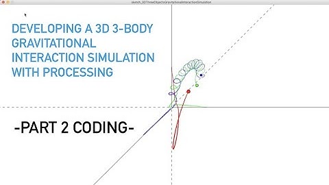 Developing a 3D Three-Body Gravitational Interaction Simulation (with Processing) – Part 2: Coding