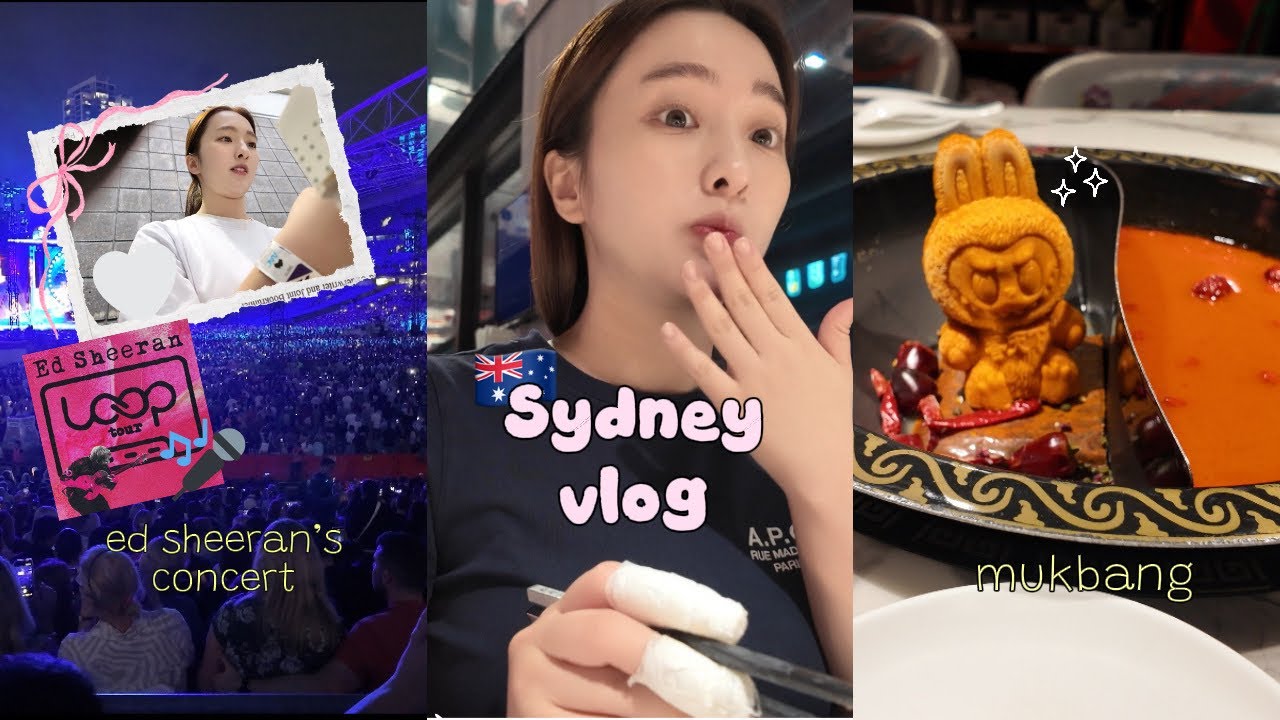 🇦🇺vlog | 🎫콘서트 공짜로 보고 먹기만 하는 브이로그 🫠🍽️ (인생 첫 오코노미야끼  (⃔⁔•͈ ·̫ •͈⁔)⃕↝ ) #호주브이로그 #vlog #브이로그