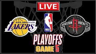 NBA Live! ROCKETS vs LAKERS | Los Angeles vs Houston | NBA Playoffs | Game 5 | NBA 2K26