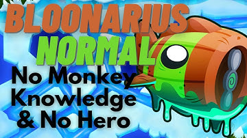 Bloonarius Normal Tutorial | No Monkey Knowledge & No Hero | BTD6 Frozen Over