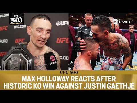 THE BADDEST MOTHERF***ER. Max Holloway reflects on his win at #UFC300