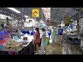 [4K] Walking around Mae Klong Fresh Market in Samut Songkhram 🇹🇭 Thailand 2022