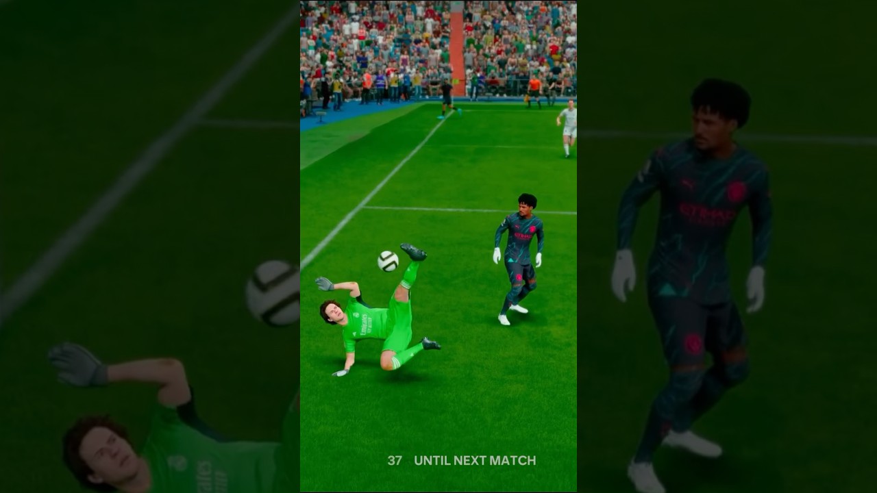 Scored a bicycle kick with goalkeeper. 
