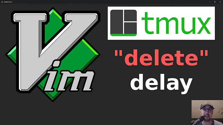 Avoiding Insert Delay Related Problems around Deleting with Vim and tmux